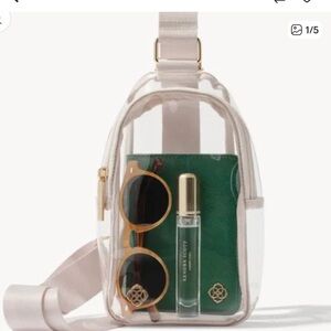 Kendra Scott Clear Beige Sling Crossbody Bag